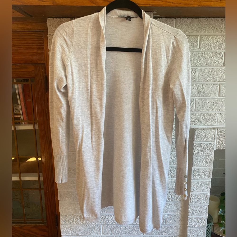 NWOT light heathered grey Cyrus cardigan XS